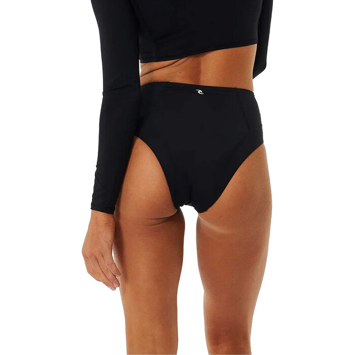 2024 Rip Curl Mujer Braguita De Bikini Mirage Ultimate High Cheeky 0B2WSW - Black